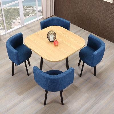 Nordic Simple Table Chair Combination Reception Table Conference Room Office Leisure Small Round