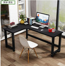 Wood L-Shaped Computer Desk Laptop Table Office Desk Study Table Space-Saving Easy to Assemble