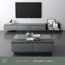 Muyue modern simple tea table TV cabinet combination set Nordic retractable floor cabinet living