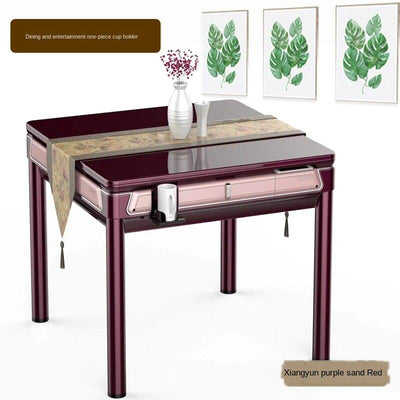 Full-automatic Dual-purpose Folding Electric Household Four-mouth Table Tea House Mute Mahjong