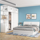 (YOOKE) Wardrobe modern simple household bedroom sliding door wardrobe small family sliding door