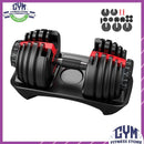 GYM Adjustable Dumbbell Fitness Dial Dumbbell With Handle And Weight Plate For Home Gym Set