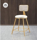 SEVEN Nordic Bar Chair Simple Modern Bar Chair High Stool Family Back High Chair Dining Chair Net