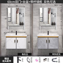 K.T Aluminum Alloy Mirror Cabinet Bathroom Cabinet Combination Small Cabinet Bathroom Integrated