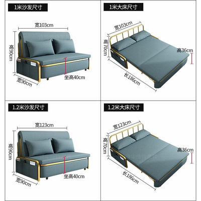 Multifunctional Sofa Bed Dual-purpose Foldable Double Single Modern Small Apartment Fabric Sofa