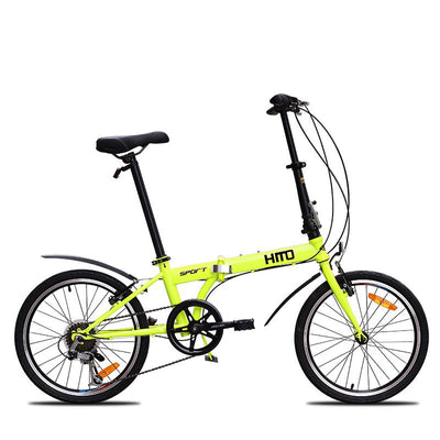 Hito 20 inch folding bicycle ultra light belt variable speed bicycle