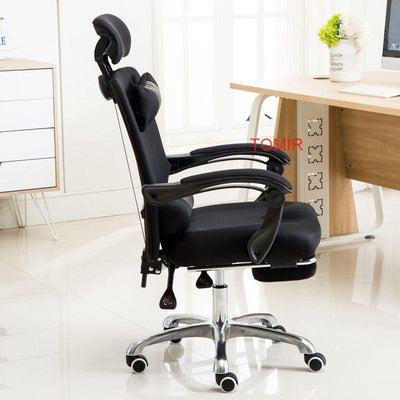 Ergonomic Computer Chair Home Office Chair Reclining Lift Staff Back Swivel Chairs