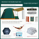 Adventure Camel Outdoor Full-automatic Thickened Rainstorm-proof Camping Aluminum Rod 3-4-person