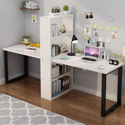 【🇸🇬 Ready Stock】Desk Bookcase Series Of Twins With Student Double Home Writing Table Study Table