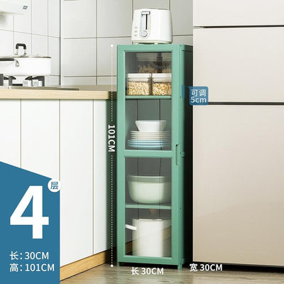 Kitchen Cabinet Multi-layer Kitchen Rack Bedroom Bookshelf Cabinet Home Sideboard Cabinet