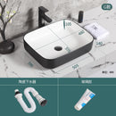 Nordic Bathroom Basin Toilet Round Square Washbasin Balcony Ceramic Sink