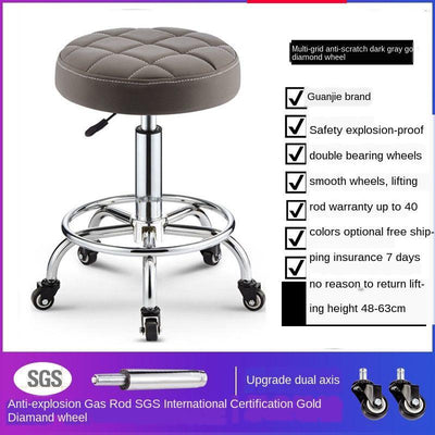 Lift 🔥ready Stock🔥2021 Bar Backrest Table Home High Round Fashion Creative Beauty Stool Swivel