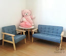 Fart mom INS Nordic solid wood stool small sofa children's room kindergarten decoration baby photo