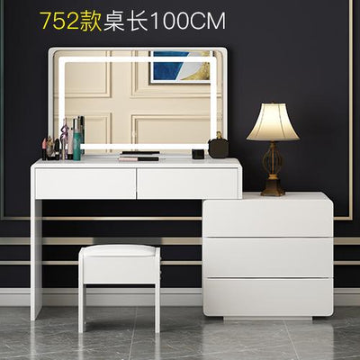 BEIMU Dressing Table Bedroom Small Apartment Multi-functional Modern Simple Retractable Dressing