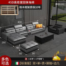 Italian Cowhide Sofa Modern Adjustable Usb Charging Comfortable L-shaped Sofa Set Russian Solid Wood