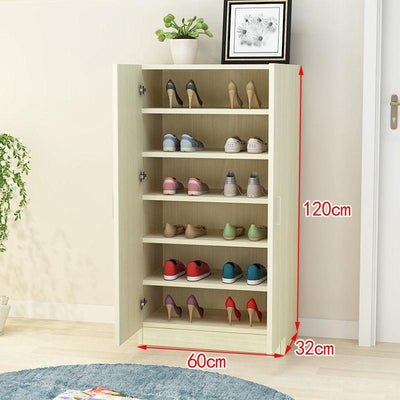 Simple Large Capacity Solid Wood Shoe Storage Multi-functional Hall Cabinet