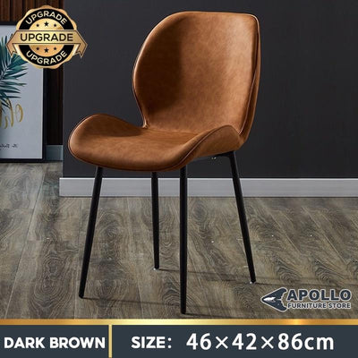 APOLLO Home Dining Chair Waterproof Non-slip Soft Leisure Chair Removable Living Room Backrest Chair