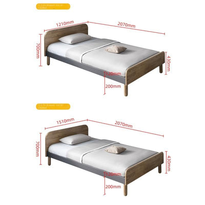 Single Bed Storage Bed 1.2m/1.5m Small Apartment Simple Modern Economic Storage Nordic Wind Bed