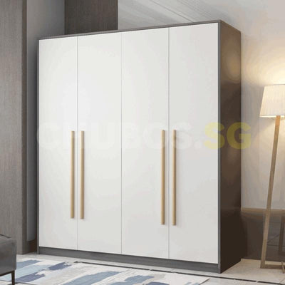 Solid Wood Wardrobe Bedroom Modern Simple Large Capacity Nordic Wardrobe Clothes Storage Cabinet