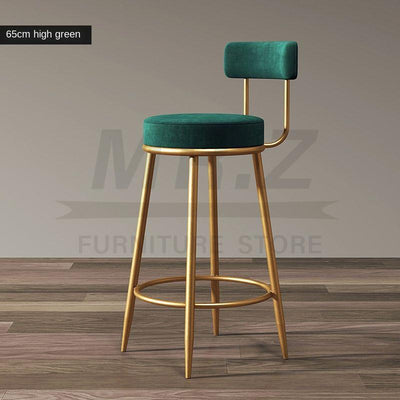 【🇸🇬 Ready Stock】Nordic Bar Modern High Chair Family Chair Backrest Iron Leg Bar stool