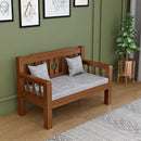 Sofa Solid Wood Small Apartment Wooden Simple Three-person Chair Double Bench Living Room