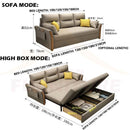 Sofa Bed Foldable Multifunctional Fabric Sofa Bed Living Room Folding Lazy Sofa