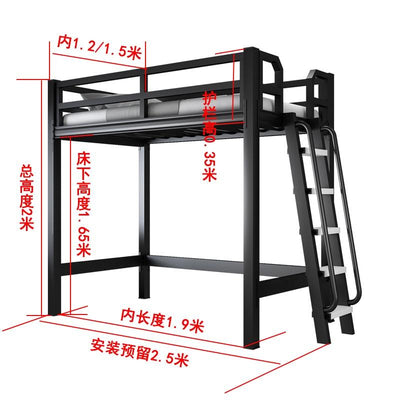 Loft Bed Iron Bed Apartment Combination Bed