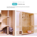 Byto Cat Cage Solid Cat With Cage Wood Villa Apartment Climbing Rack House Dispaly Cabinet Four