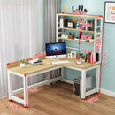 Computer Simple Corner Bookshelf Combination Bedroom Student Home Writing Desk L-type KEMI5