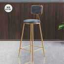 SEVEN Nordic Bar Chair Simple Modern Bar Chair High Stool Family Back High Chair Dining Chair Net