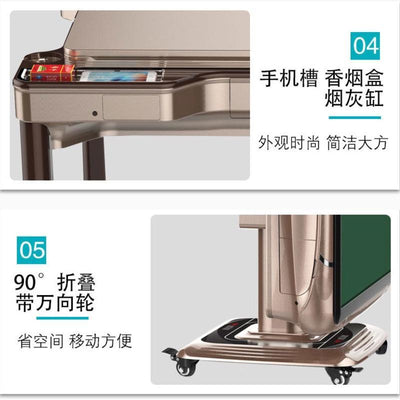 Fully Automatic Mahjong Table Household Electric Folding Table Roller Coaster Intelligent Silent