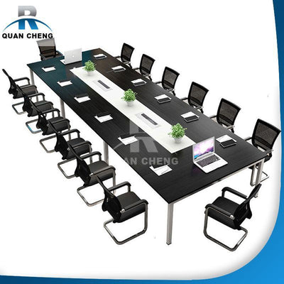 (QC) Conference Table Long Table Simple Modern Large Training Long Table Office Furniture