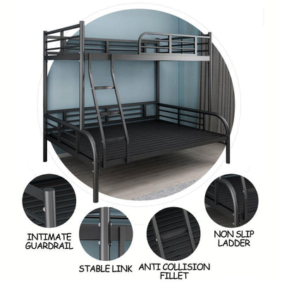 Wrought Iron Bed Adult Bunk Bed Small Apartment Simple Wrought Iron Bed