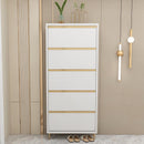 YONGQI Light Luxury Shoe Cabinet Ultra-thin Tipping Shoe Cabinet Simple Five-layer Large-capacity