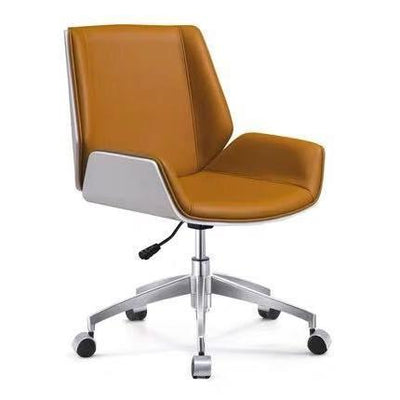 Happy Eulogy Nordic Office Boss Chair Modern Minimalist Big Class Meeting Back Chair Leather Can Lie