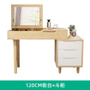 Nordic Dressing Table Simple Solid Wood Dressing Table Multi Functional Flip Bedroom Cabinet Small