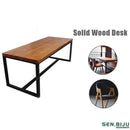 SENBIJU American Industrial Wind Loft Iron Vintage Solid Wood Desk Conference Rectangular Minimalist