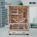 Hamster Cage Chinchilla Cabinet Totoro Cage Solid Wood Ecological Board Pet Cabinet Villa Chinchilla