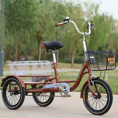 Yashidi🔥Tricycle Adult Bicycle Middle And Old Age Scooter Household Double Old Man Human Bike