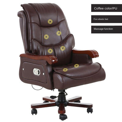 Special Offer Home Leather Reclinable First Layer Cowhide Swivel Boss Office Computer Large Chair