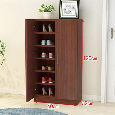 Simple Large Capacity Solid Wood Shoe Storage Multi-functional Hall Cabinet