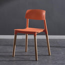 【BUY 3 GET 1 FREE】Nordic Plastic Chair | PP Material Dining Chair | Plastic Stool | Backrest