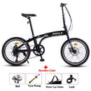 [SG READY STOCK] 20 Inch Foldable Bicycle 7-speed Variable Speed Bicycle High-carbon Steel Folding
