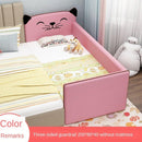 IN STOCK Solid Wood Children's with Guardrail Widened Adult Small Big Bed Crib Yanbian Stitching