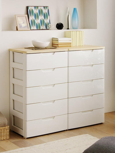 Japanese Alice Household Chest of Drawers Plastic Drawer Storage Cabinet Iris