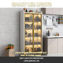 Kitchen Cabinet Storage Cabinet Simple Modern Light Luxury Side Cabinet Living Room Wall Rack