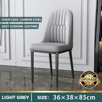 Nordic Flannel Dining Chair Living Room Leisure Chair Home Gold Leg Dining Chair Modern Hotel Chair