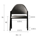 Nordic Backrest Computer Simple Modern Lazy Student Makeup Leisure Iron Home Dining Chair