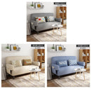 Modern Foldable Single Fabric Sofa Bed Small Apartment Home Living Room Lazy Multifunctional Sofa