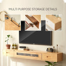 SENBIJU TV Console Cabinet Solid Wood Wall Hanging Wall Living Room Bedroom Narrow TV Cabinet